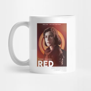 Three Colors: Red - alternative movie poster - Irene Jacob, Krzysztof Kieslowski Mug